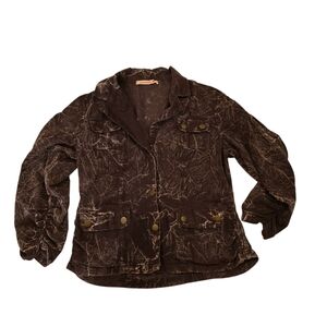 Women's Distressed Brown Utility Jacket